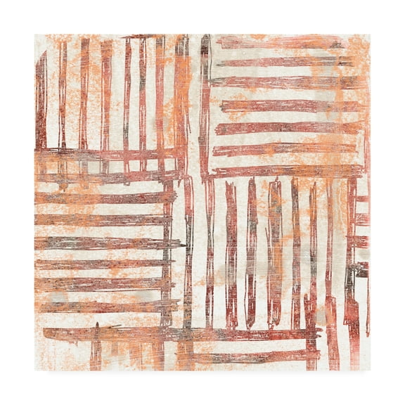 Trademark Fine Art 'Red Earth Textile I' Canvas Art by June Erica Vess