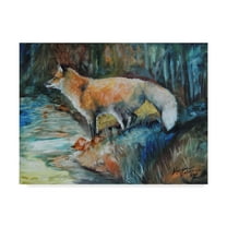 Trademark Fine Art 'Red Fox Ii' Canvas Art by Marcia Baldwin