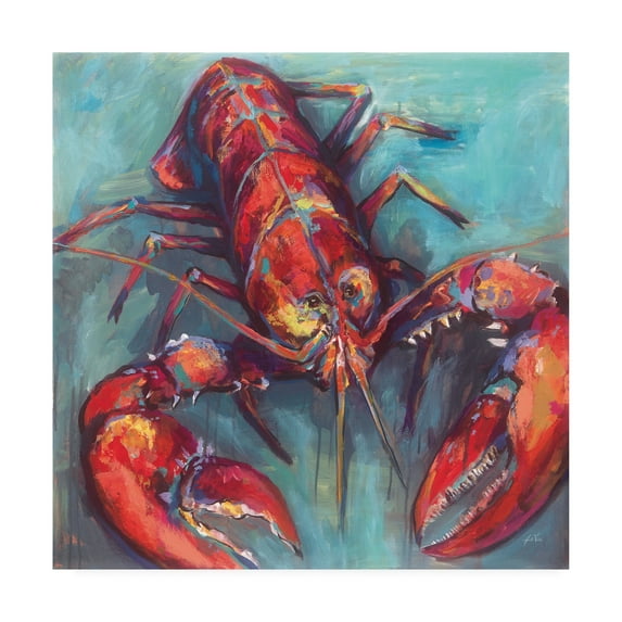 Trademark Fine Art 'Red Lobster' Canvas Art by Jeanette Vertentes