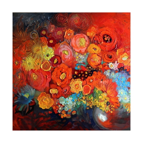 Trademark Fine Art 'Red Nature Morte' Canvas Art by Oxana Ziaka