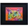 thumbnail image 1 of Trademark Fine Art "Red Owl" Canvas Art by Dean Russo, Black Matte, Black Frame, 1 of 4
