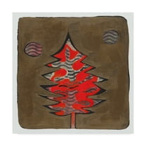 Trademark Fine Art 'Red Paint Tree' Canvas Art by Maria Pietri Lalor