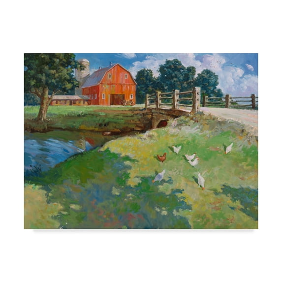 Trademark Fine Art 'Red Rooster' Canvas Art by Hal Frenck