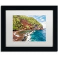 thumbnail image 1 of Trademark Fine Art 'Red Sand Beach Maui' Canvas Art by Pierre Leclerc, White Matte, Black Frame, 1 of 4