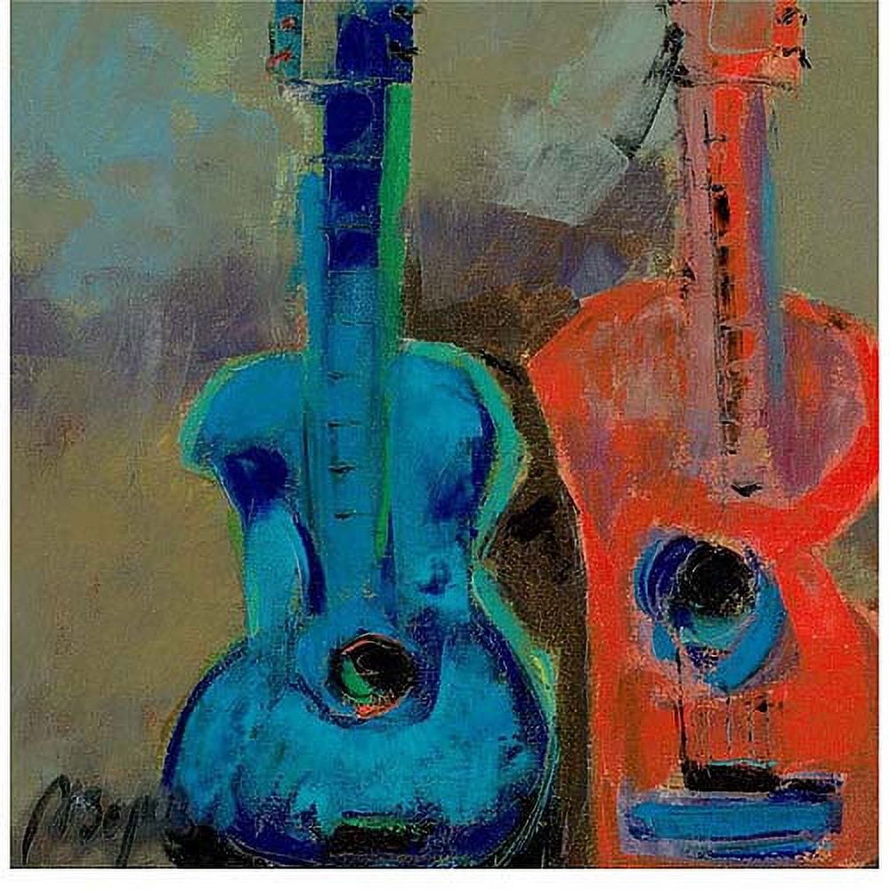 Trademark Fine Art "Red and Blue" Canvas Art