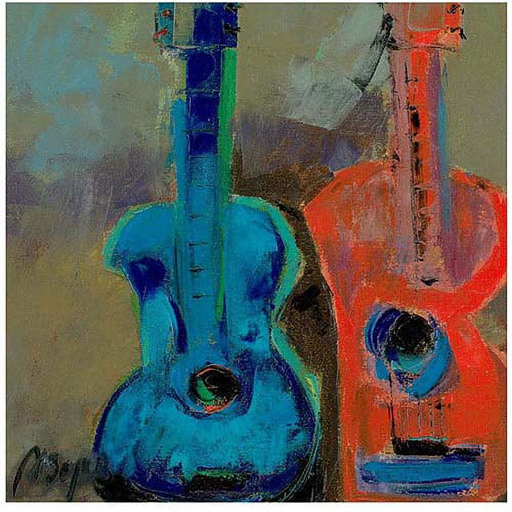 Trademark Fine Art "Red and Blue" Canvas Art