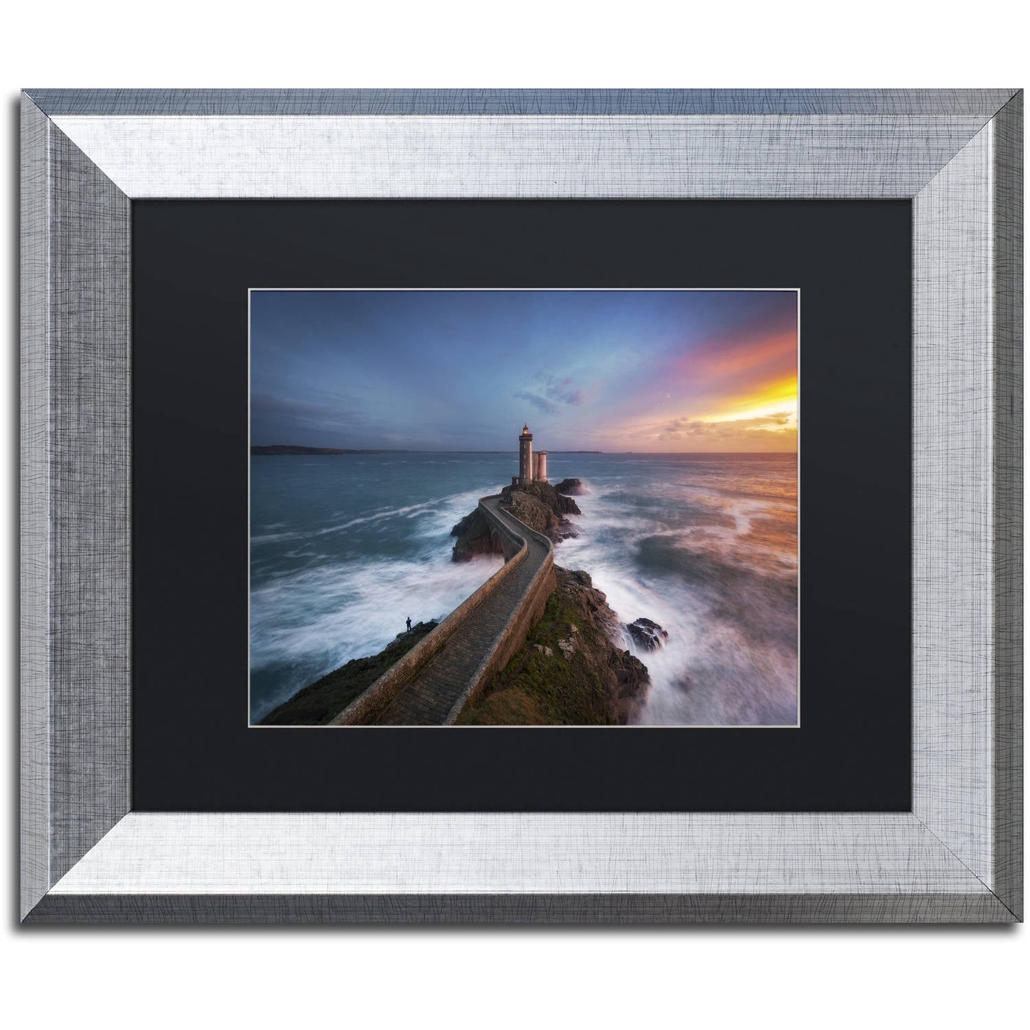 Trademark Fine Art "Red of Pleasure" Canvas Art by Mathieu Rivrin, Black Matte, Silver Frame