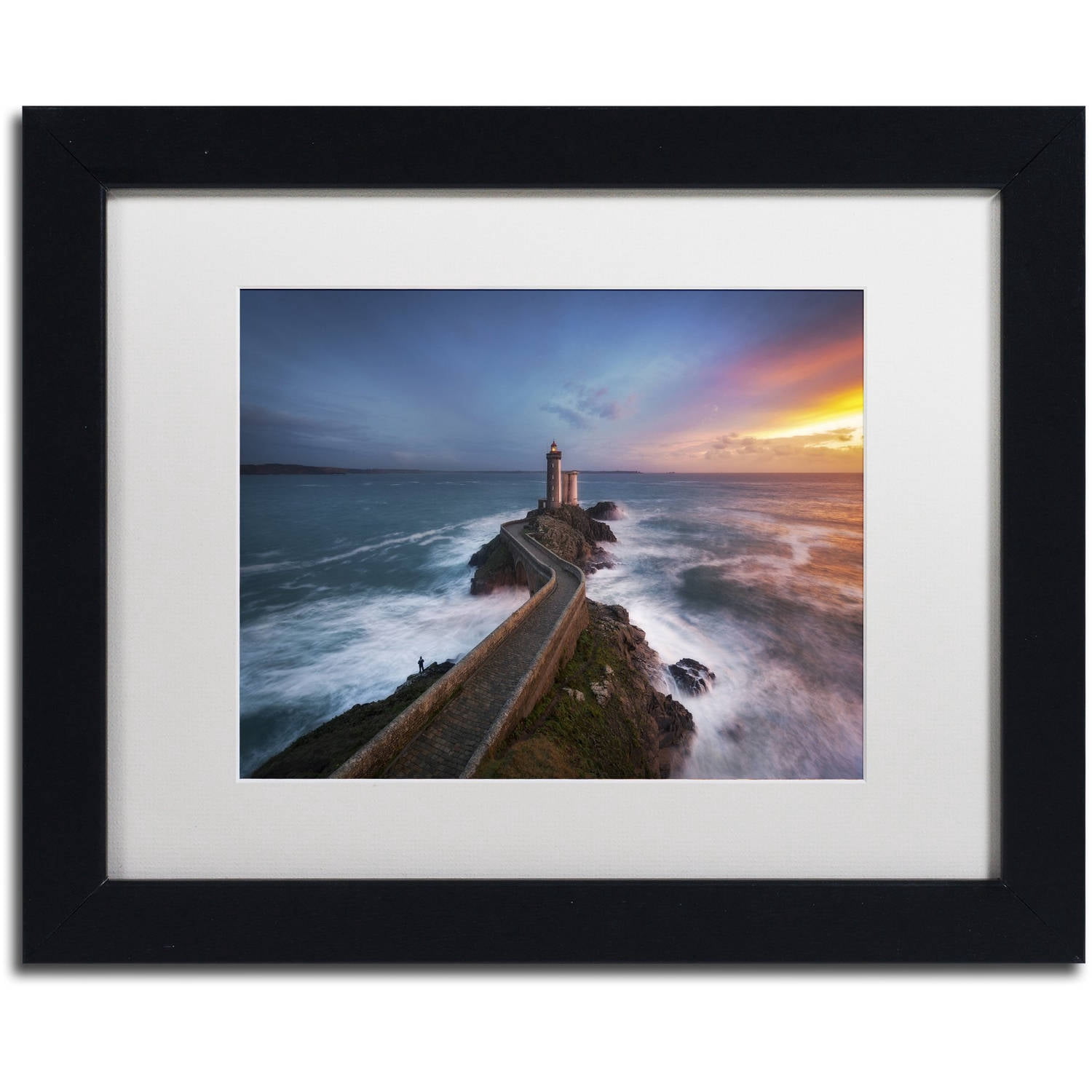Trademark Fine Art "Red of Pleasure" Canvas Art by Mathieu Rivrin, White Matte, Black Frame