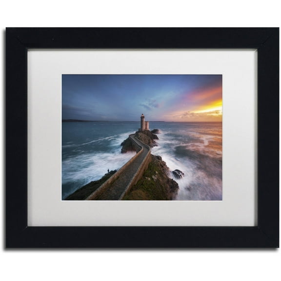 Trademark Fine Art "Red of Pleasure" Canvas Art by Mathieu Rivrin, White Matte, Black Frame