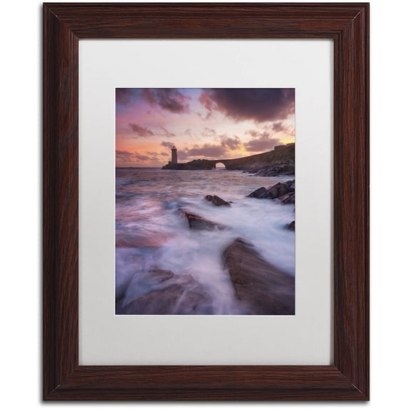 Trademark Fine Art 'Red of Sadness' Canvas Art by Mathieu Rivrin, White Matte, Wood Frame