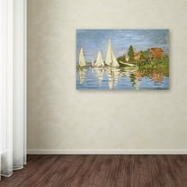 Trademark Fine Art "Regatta at Argenteuil" Canvas Art by Claude Monet