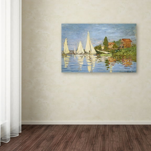 Trademark Fine Art "Regatta at Argenteuil" Canvas Art by Claude Monet