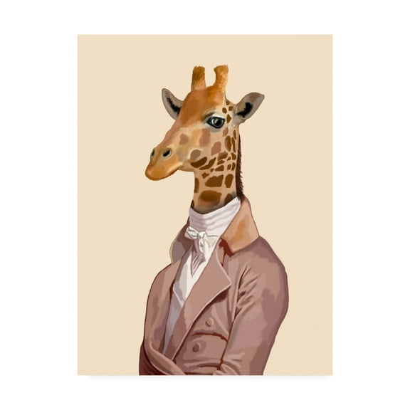 Trademark Fine Art 'Regency Giraffe' Canvas Art by Fab Funky