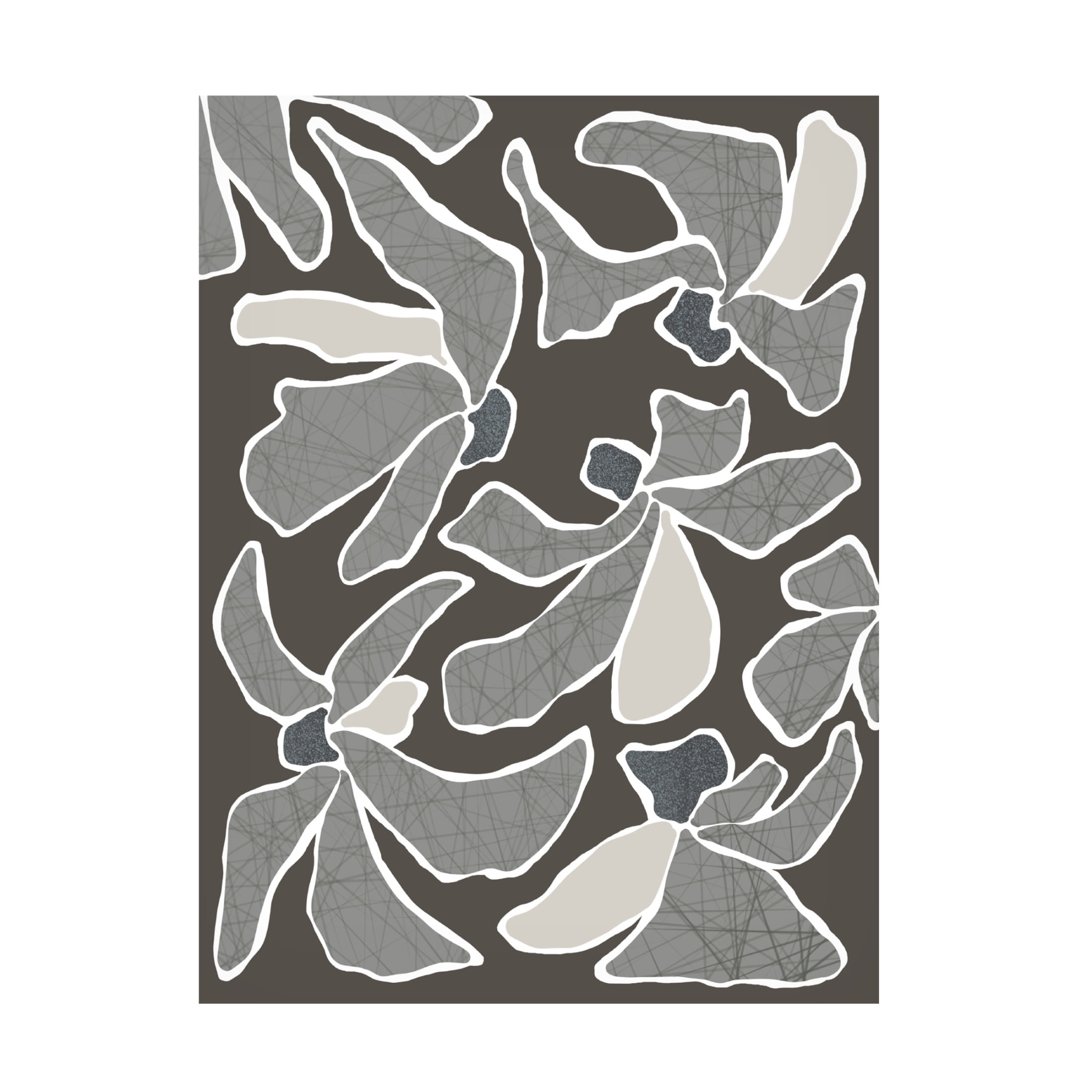 Trademark Fine Art Regina Moore Grey Flower Blooms I Canvas Wall Art