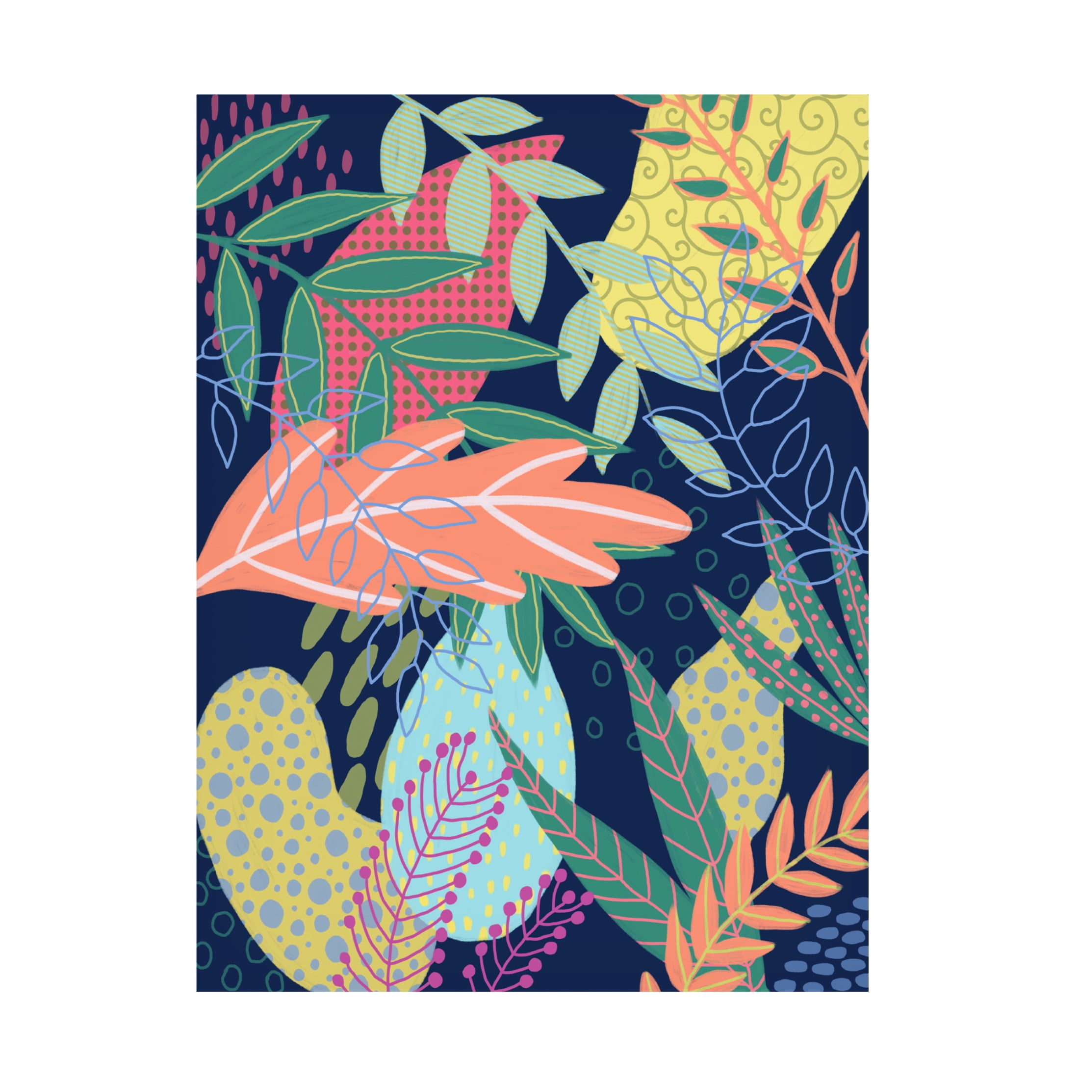 Trademark Fine Art Regina Moore  Jungle Pop II Canvas Wall Art
