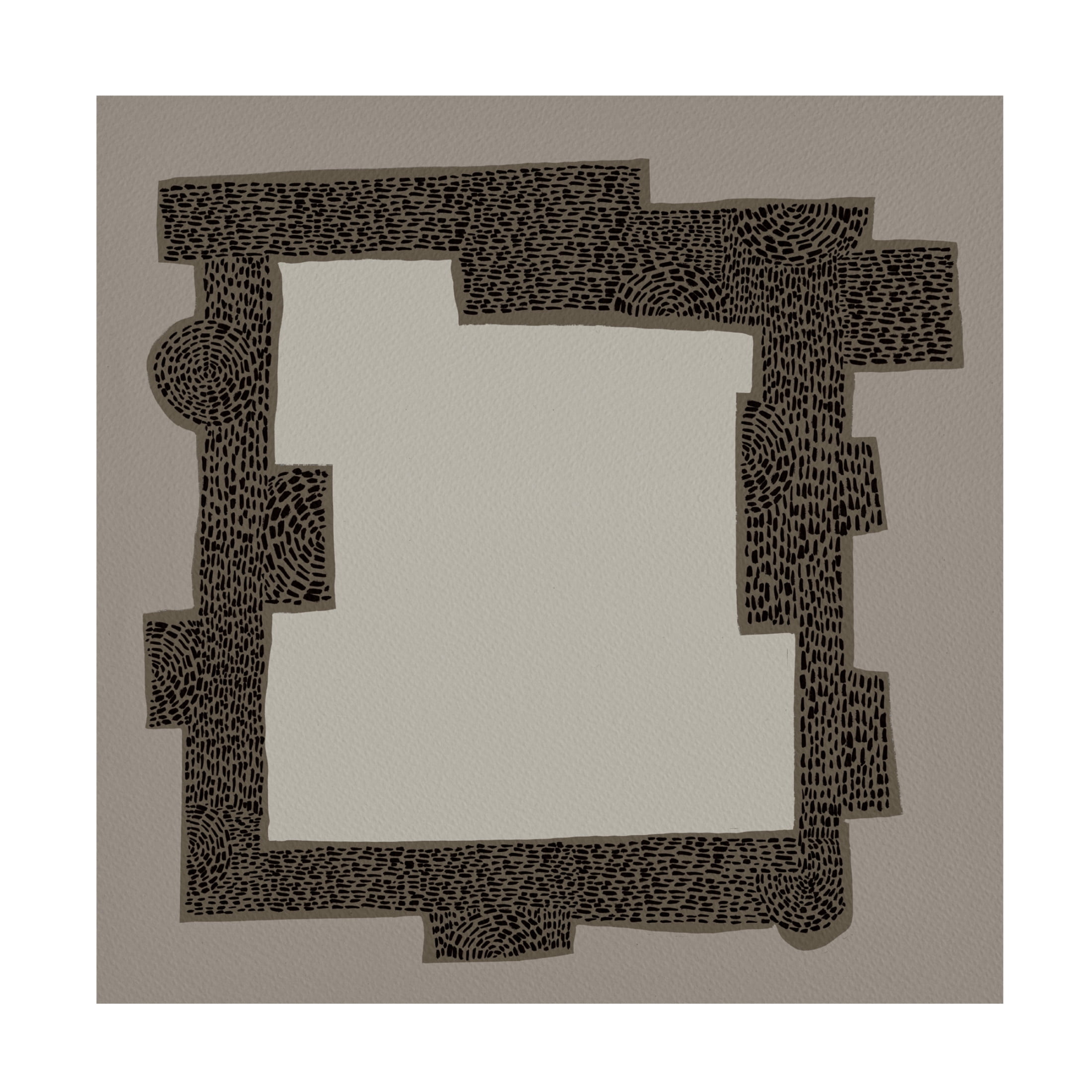 Trademark Fine Art Regina Moore  Neutral Stack III Canvas Wall Art
