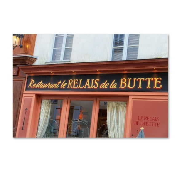 Trademark Fine Art 'Relais de la Butte Restaurant' Canvas Art by Cora Niele