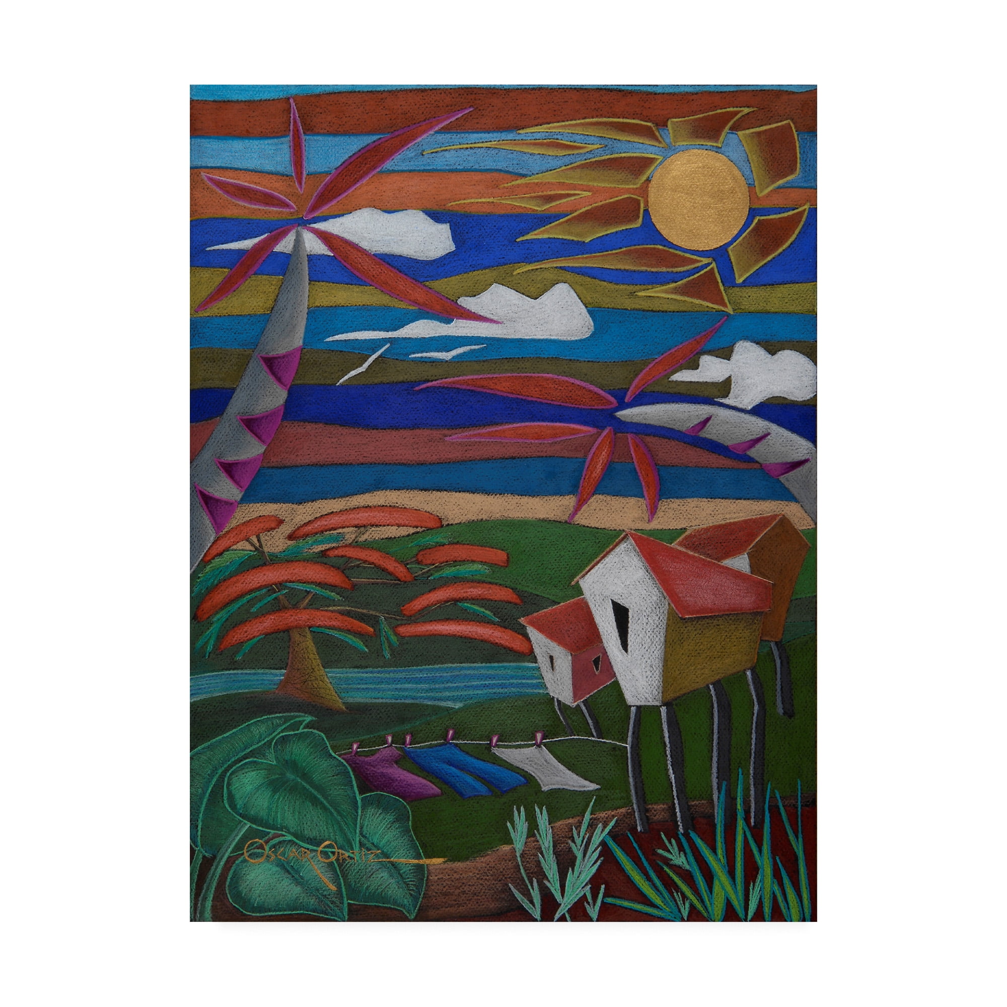 Trademark Fine Art 'Remembranzas' Canvas Art by Oscar Ortiz