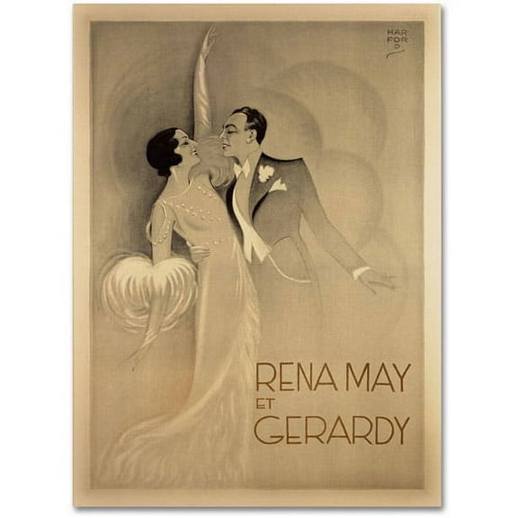 Trademark Fine Art "Rena May Et Gerardy" Canvas Art