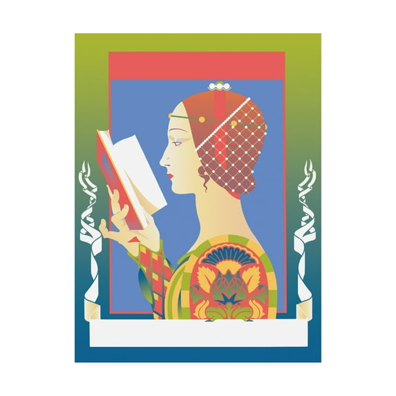 Trademark Fine Art 'Renaissance Read' Canvas Art by David Chestnutt