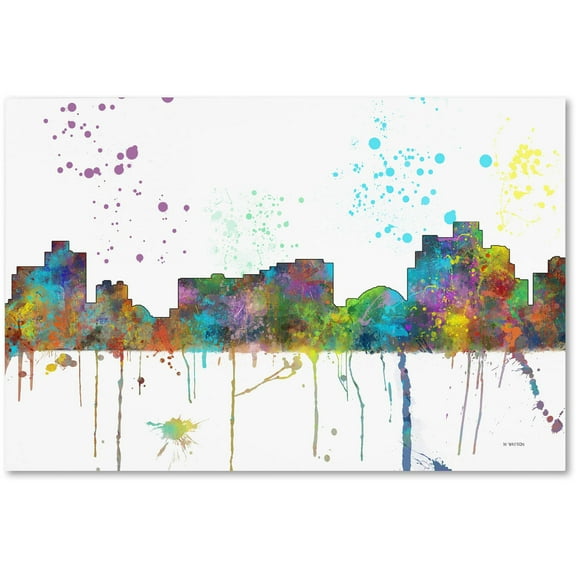 Trademark Fine Art "Reno Nevada Skyline Mclr-1" Canvas Art by Marlene Watson