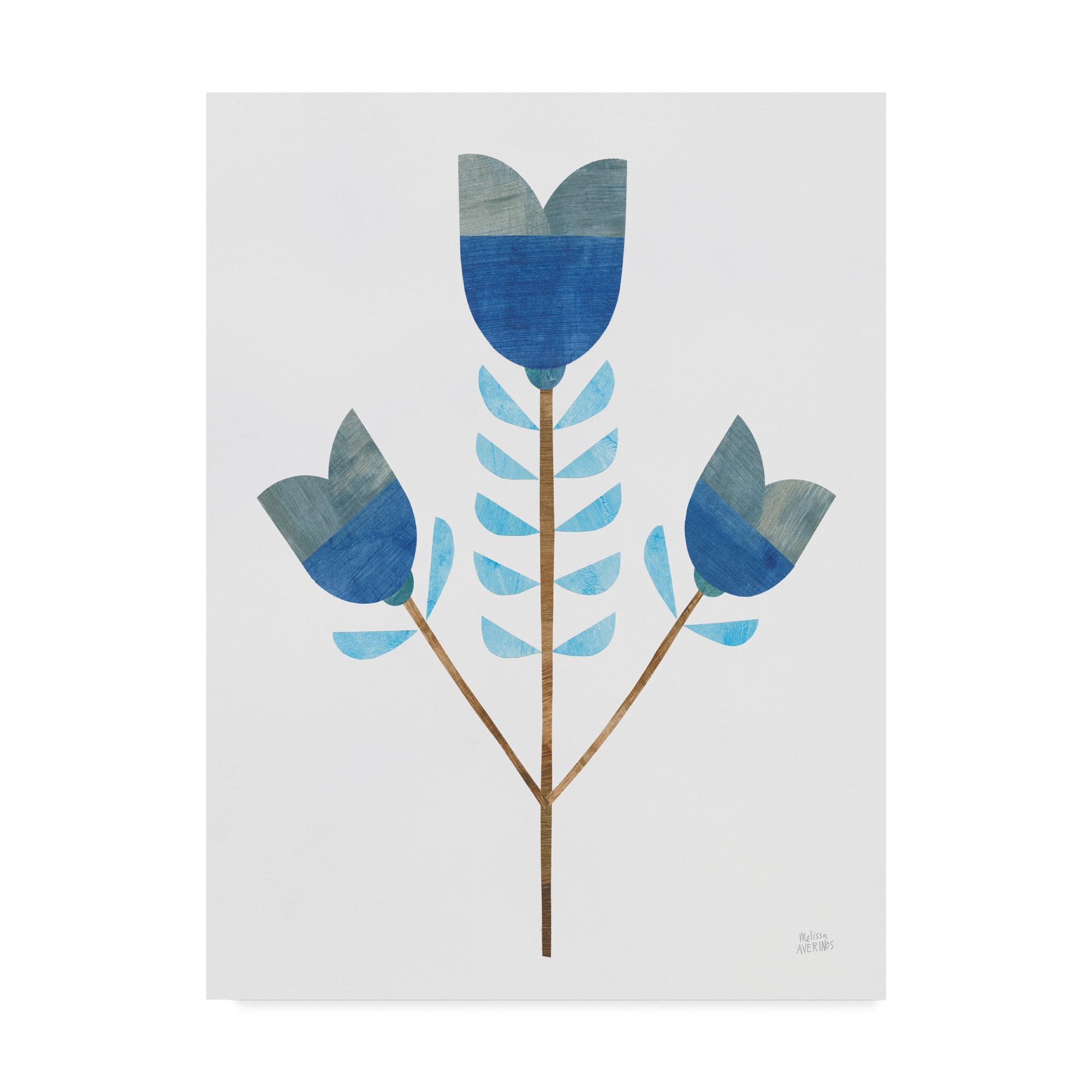 Trademark Fine Art 'Retro Blooms I' Canvas Art by Melissa Averinos
