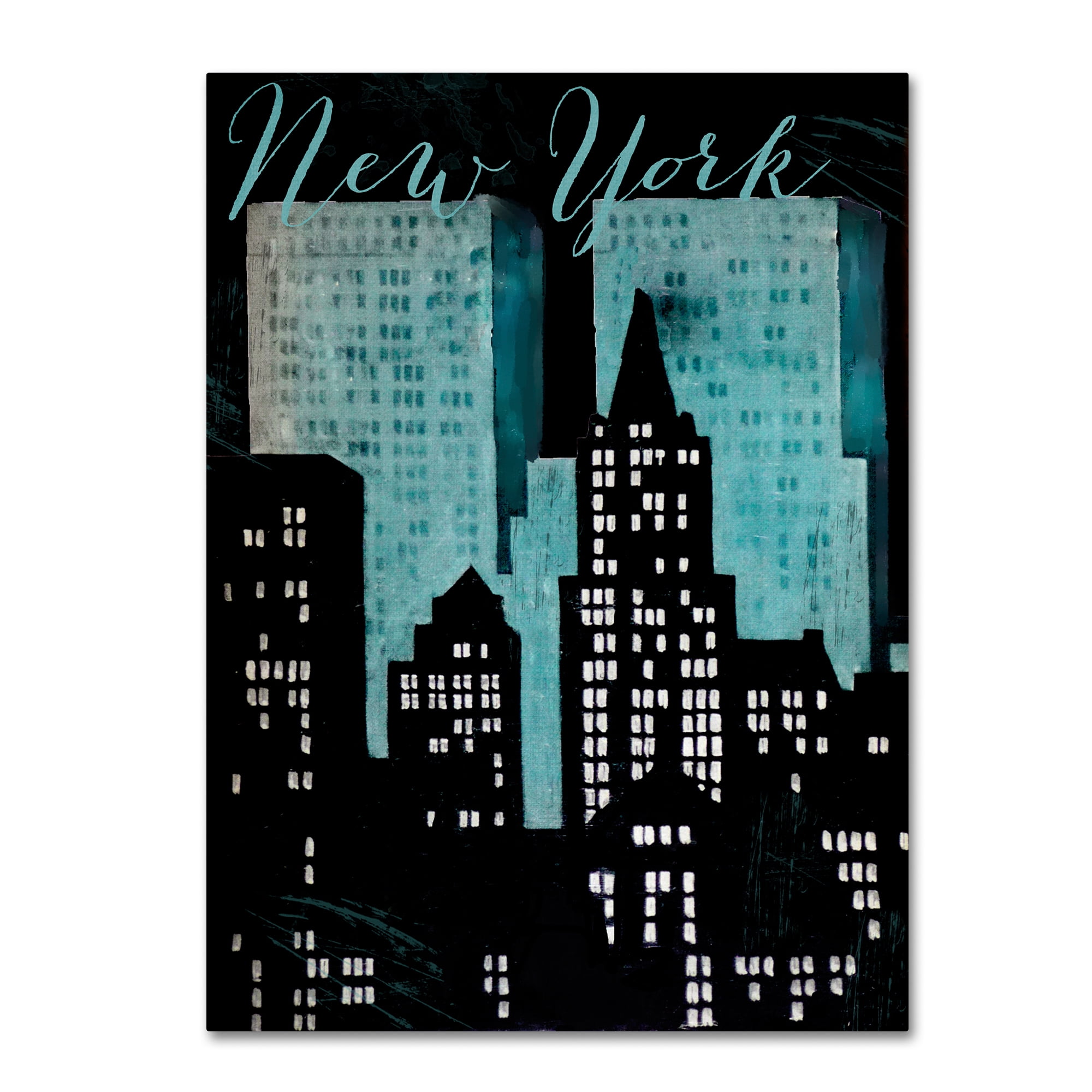 Trademark Fine Art "Retro Cities I" Canvas Art by Color Bakery
