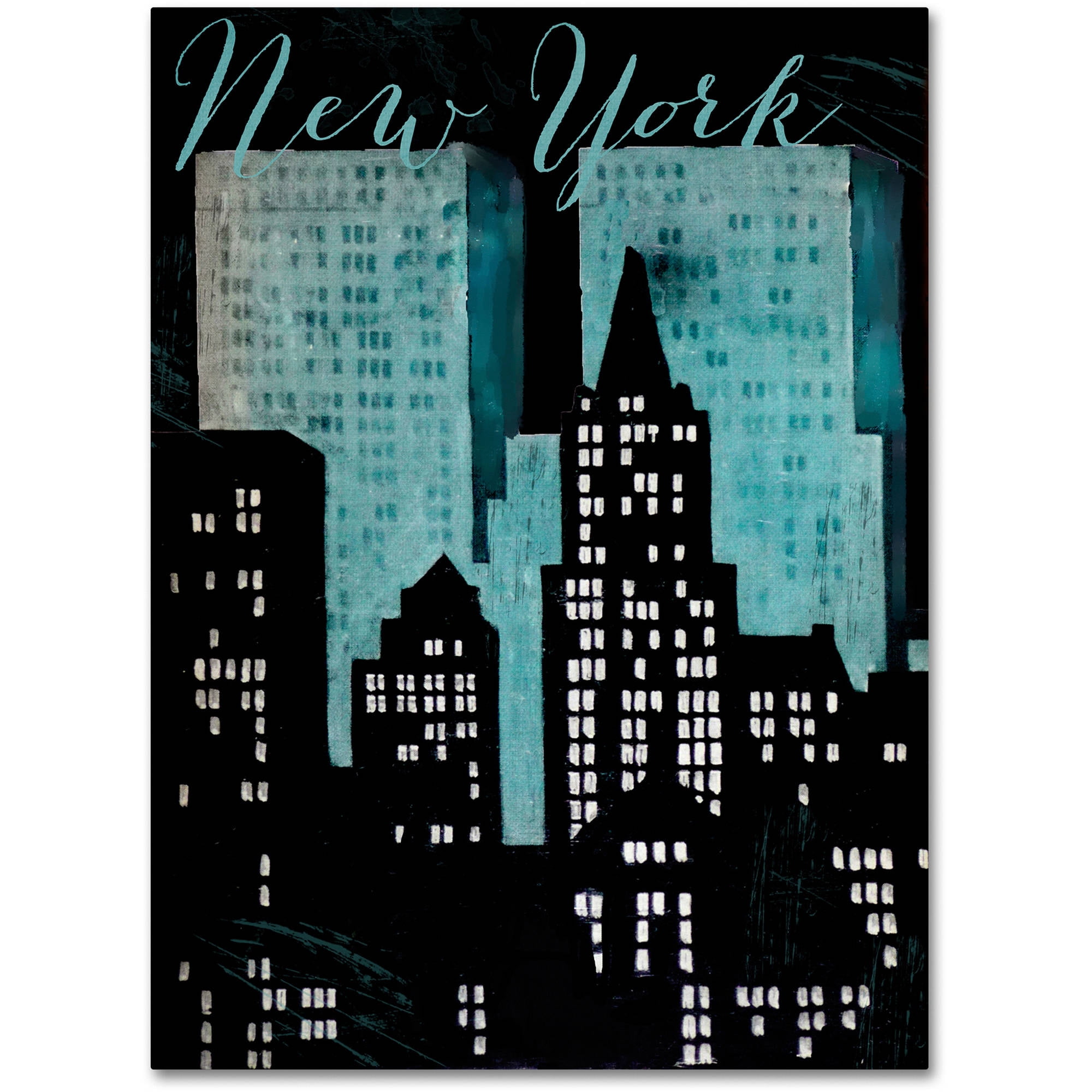 Trademark Fine Art "Retro Cities I" Canvas Art by Color Bakery