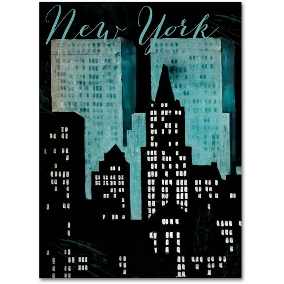 Trademark Fine Art "Retro Cities I" Canvas Art by Color Bakery