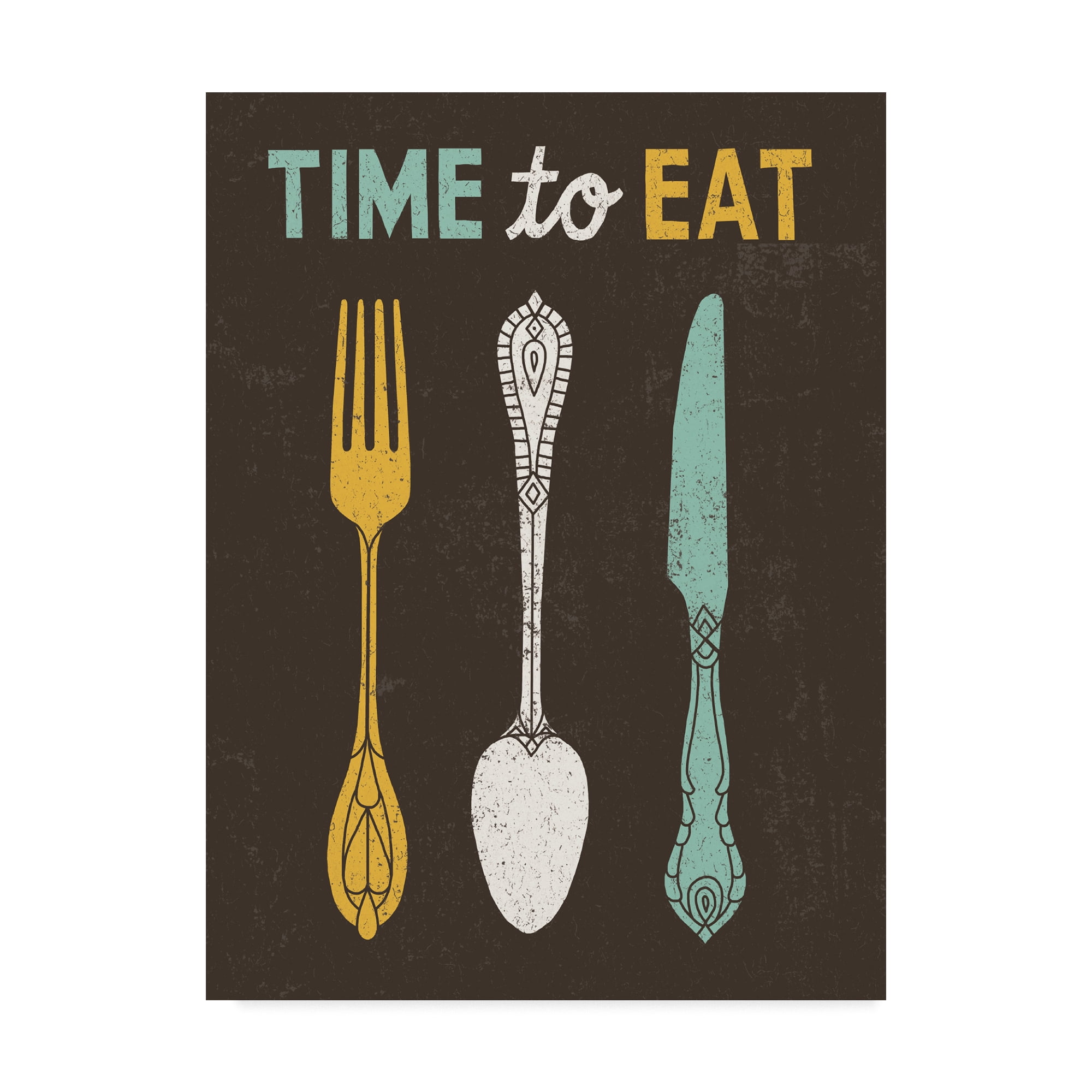 Trademark Fine Art 'Retro Diner Time to Eat' Canvas Art by Michael Mullan