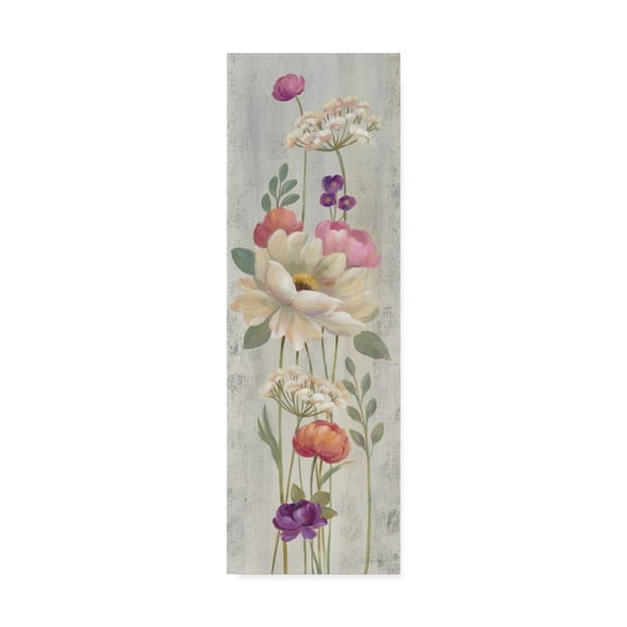 Trademark Fine Art 'Retro Floral I' Canvas Art by Silvia Vassileva