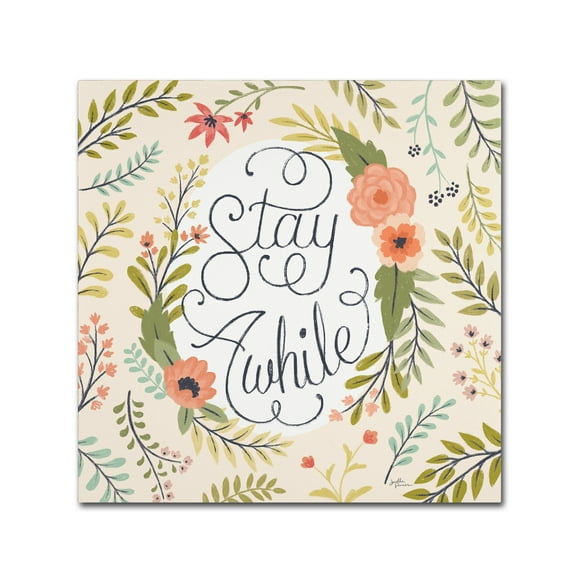 Trademark Fine Art 'Retro Garden II' Canvas Art by Janelle Penner