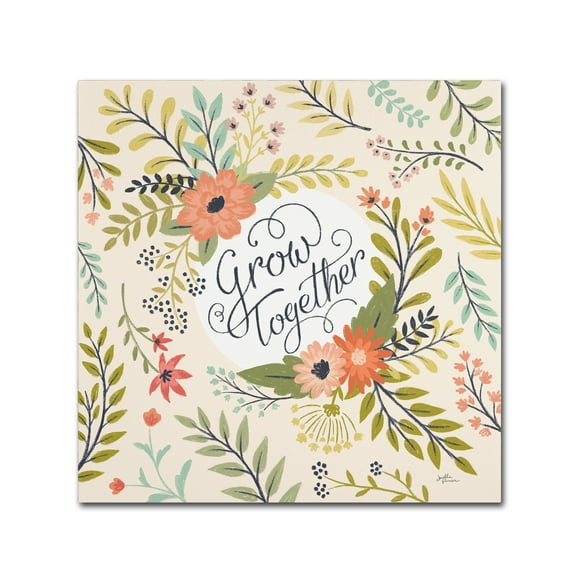 Trademark Fine Art 'Retro Garden V' Canvas Art by Janelle Penner