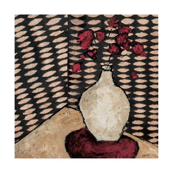 Trademark Fine Art 'Retro White Vase' Canvas Art by Judi Bagnato