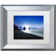 thumbnail image 1 of Trademark Fine Art 'Reynisdrangar Evening' Canvas Art by Philippe Sainte-Laudy, White Matte, Silver Frame, 1 of 1