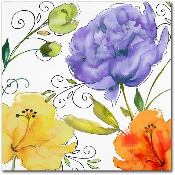 Trademark Fine Art "Rhapsody I" Canvas Art by Color Bakery