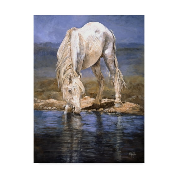 Trademark Fine Art 'Rhapsody in Blue Horse' Canvas Art by Kathy Winkler