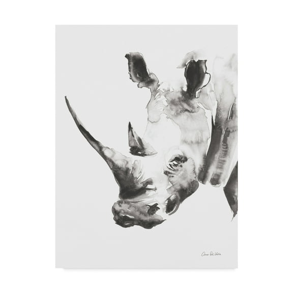 Trademark Fine Art 'Rhino Gray Crop' Canvas Art by Aimee Del Valle