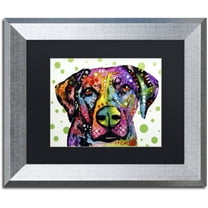 Trademark Fine Art "Rhodesian" Canvas Art by Dean Russo, Black Matte, Silver Frame
