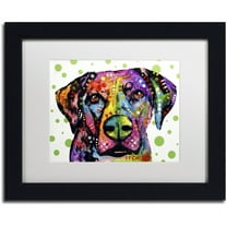 Trademark Fine Art "Rhodesian" Canvas Art by Dean Russo, White Matte, Black Frame