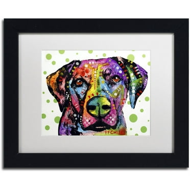 Trademark Fine Art "Rhodesian" Canvas Art by Dean Russo, White Matte, Black Frame