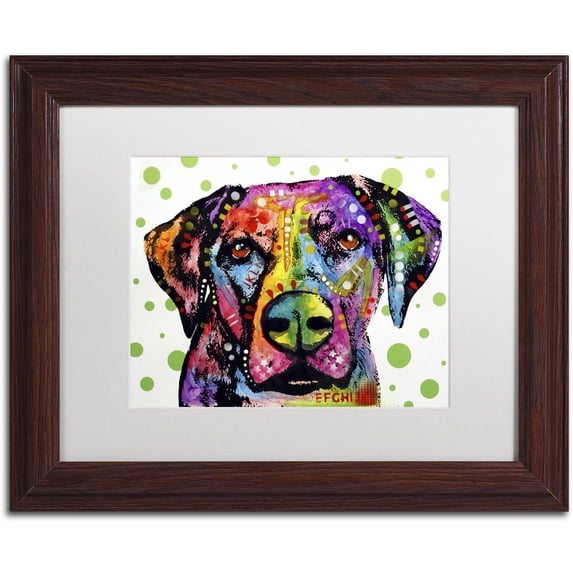 Trademark Fine Art "Rhodesian" Canvas Art by Dean Russo, White Matte, Wood Frame