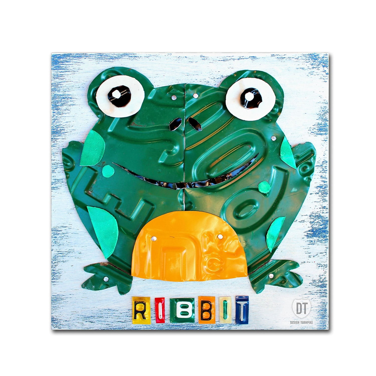 Trademark Fine Art 'Ribbit the Frog' Canvas Art by Design Turnpike