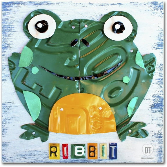 Trademark Fine Art 'Ribbit the Frog' Canvas Art by Design Turnpike
