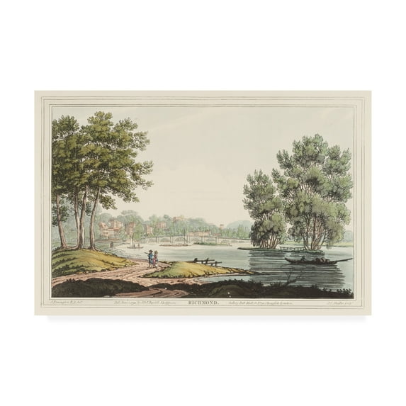 Trademark Fine Art 'Richmond, England' Canvas Art by Joseph Stadler