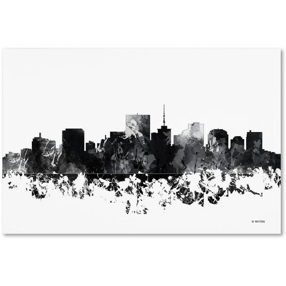 Trademark Fine Art "Richmond Virginia Skyline BG-1" Canvas Art by Marlene Watson