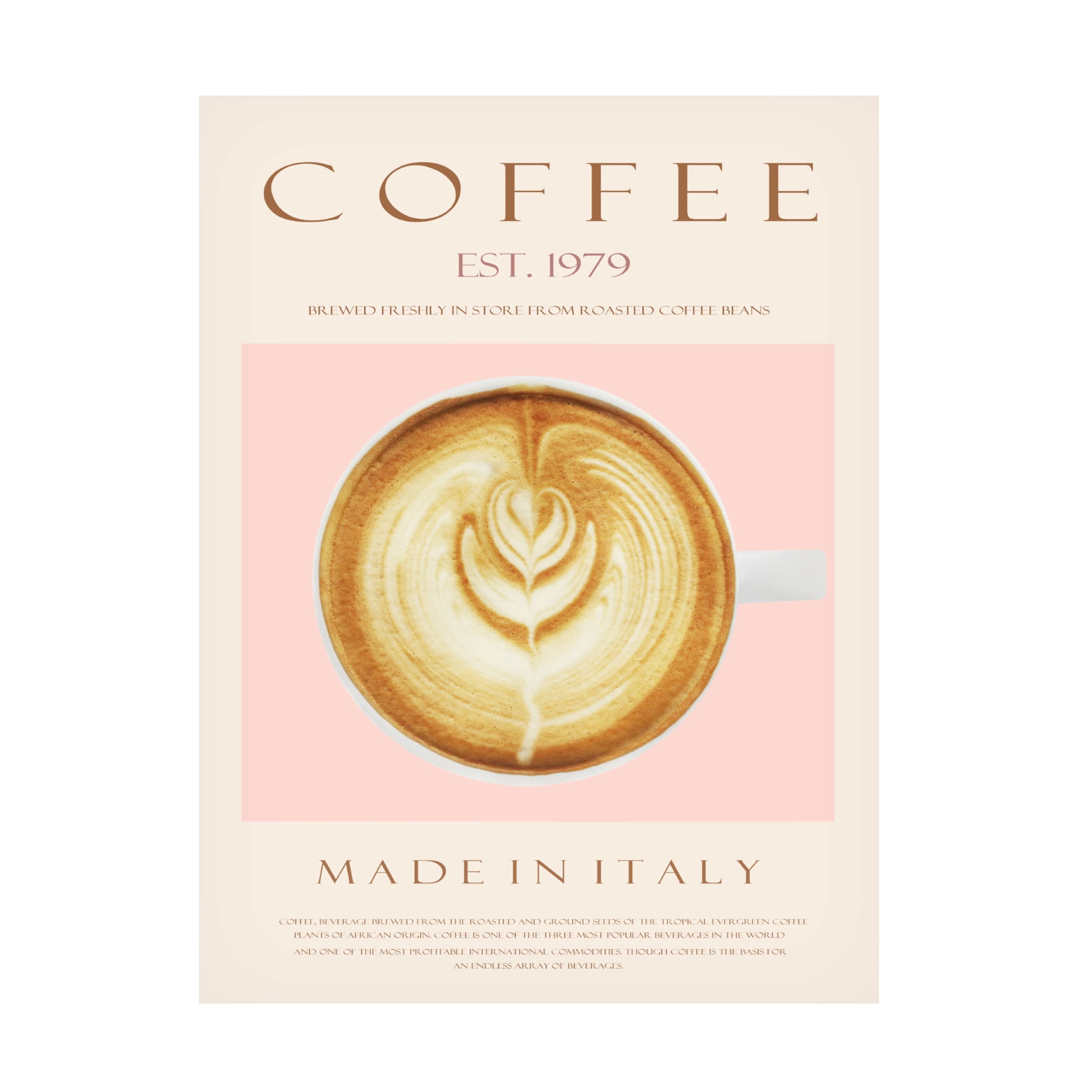 Trademark Fine Art Rikke Londager Boisen Coffee Est. 1979 Canvas Wall Art