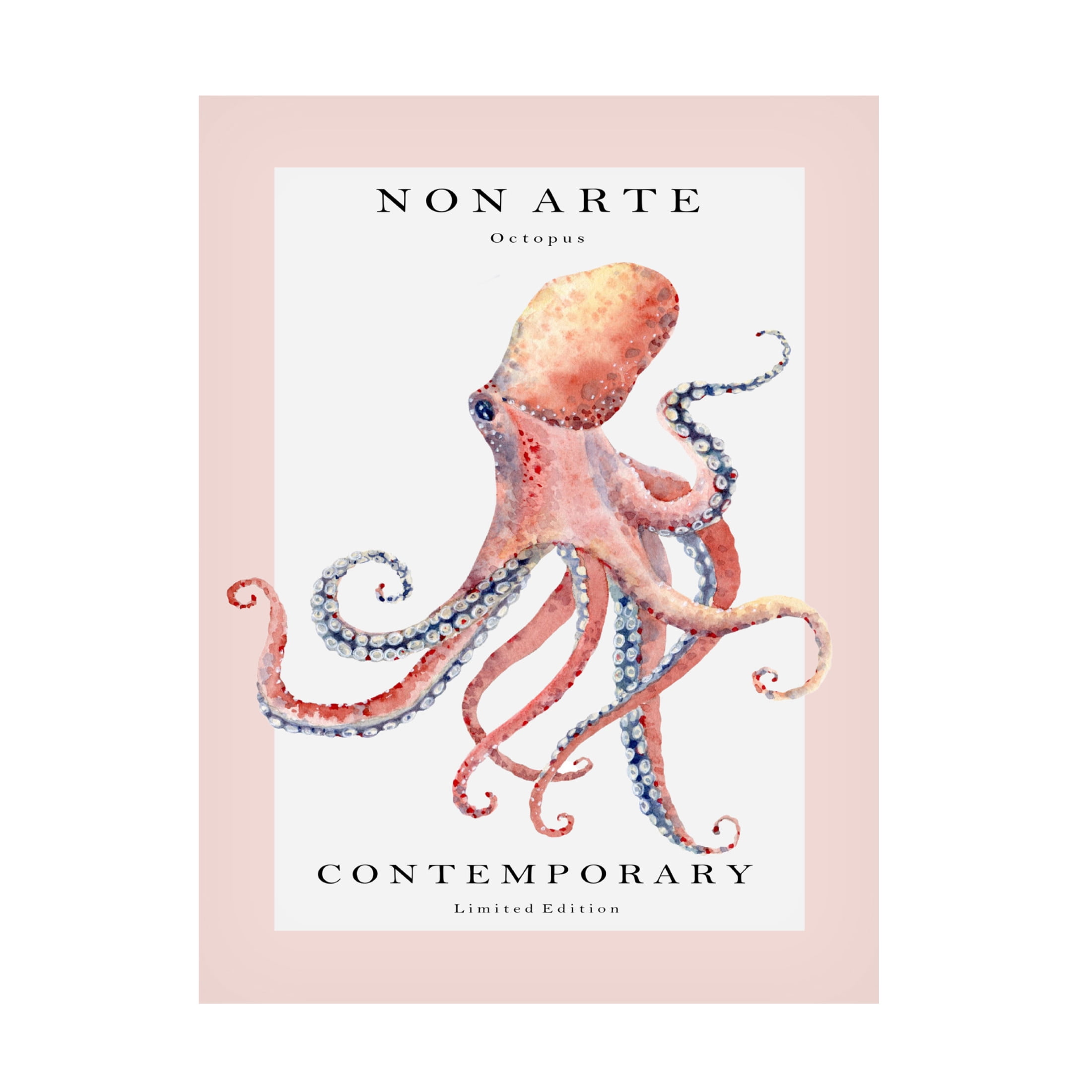Trademark Fine Art Rikke Londager Boisen Non Arte Octopus Canvas Wall Art