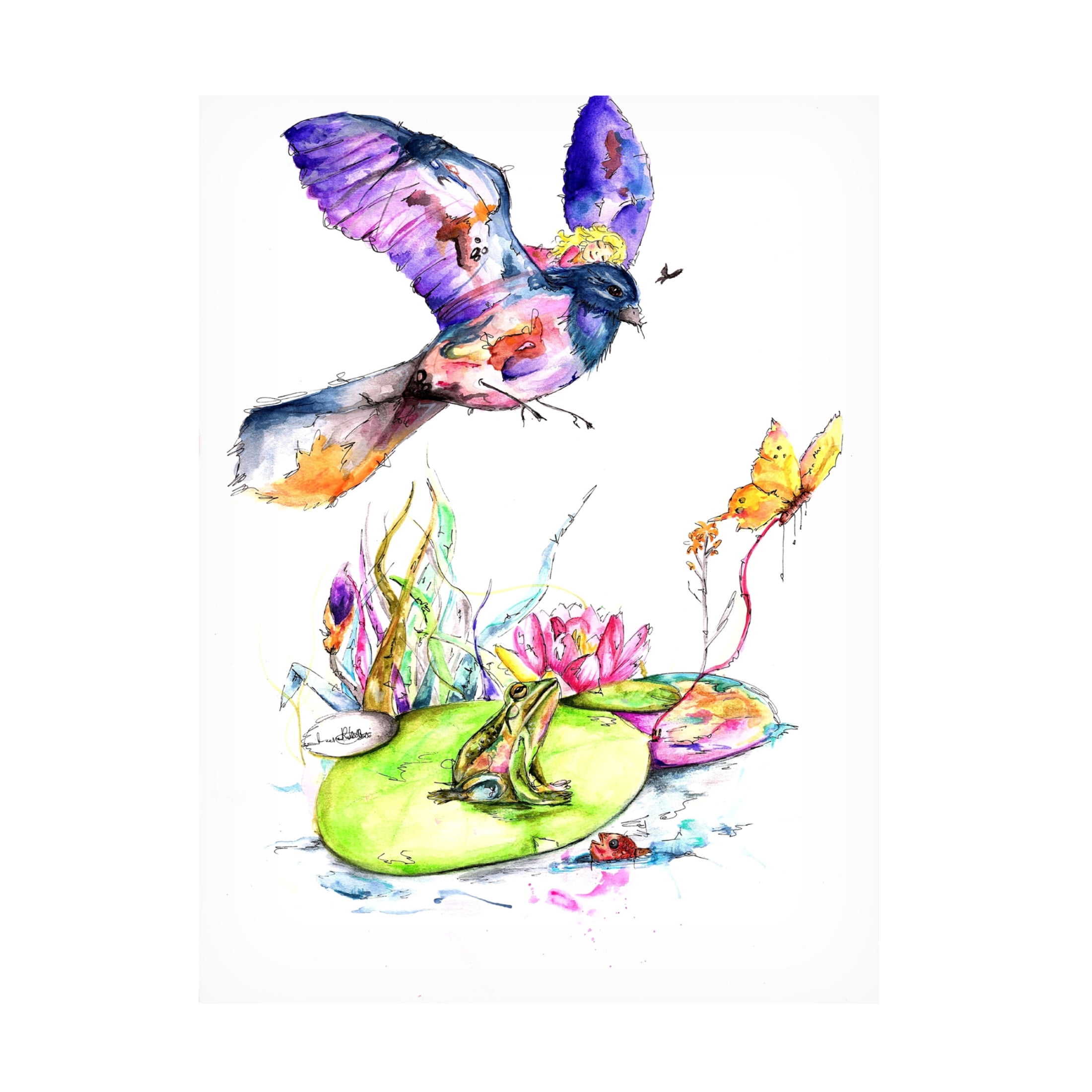 Trademark Fine Art Rikke Londager Boisen Thumbelina Canvas Wall Art