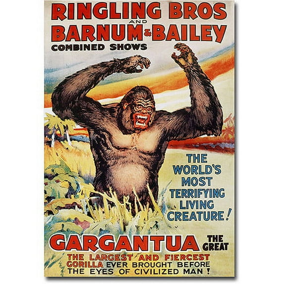 Trademark Fine Art "Ringling Brothers and Barnum and Bailey" Canvas Wall Art